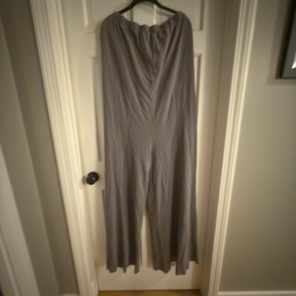 Gray Wide-Leg Jumpsuit